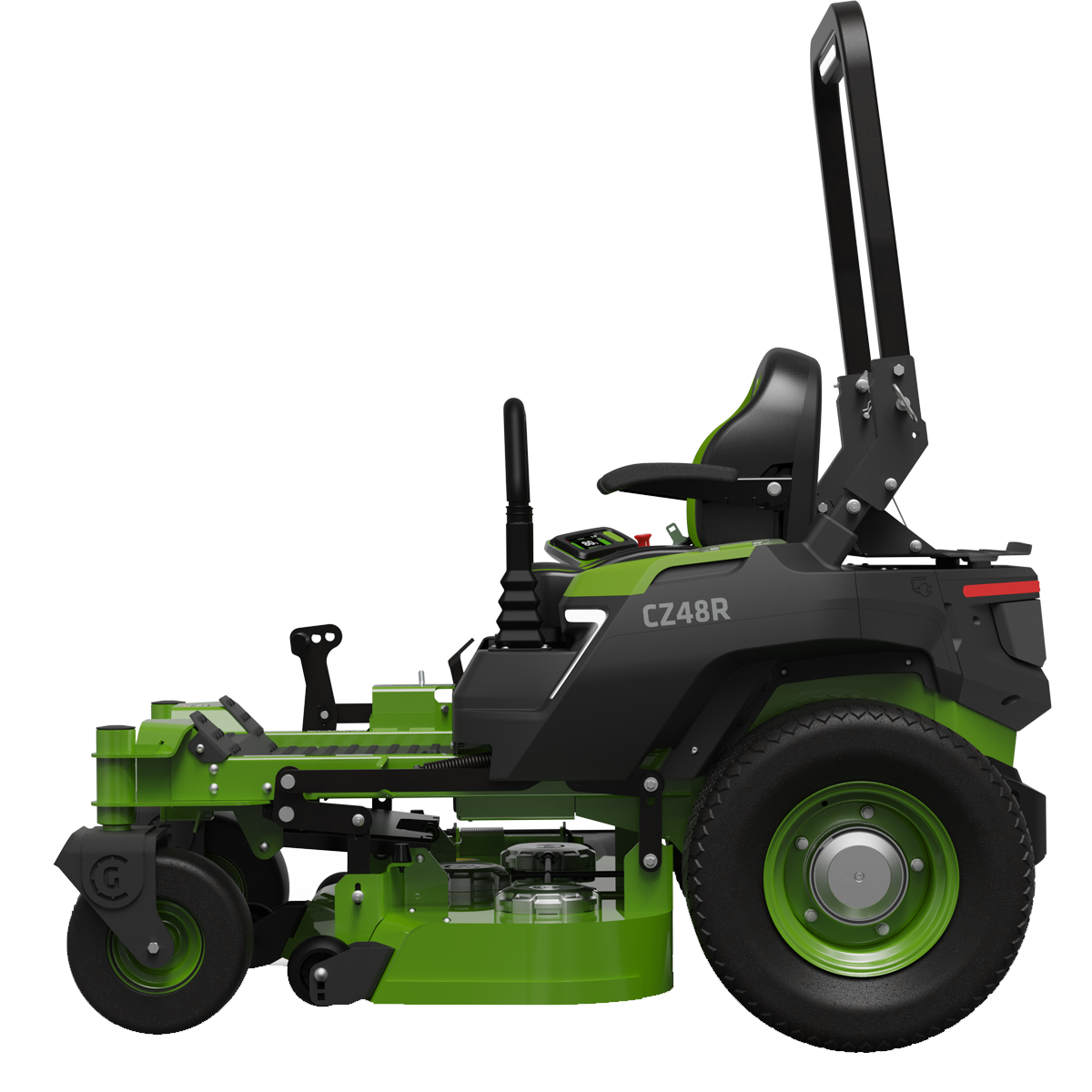 Райдер (газонокосилка с сиденьем) Greenworks Zero Turn OptimusZ CZ52 82V  7411502 (132 см) аккумуляторный - купить в Москве по цене 1 349 000 руб.