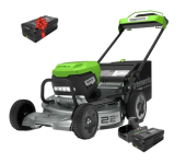 Самоходная газонокосилка Greenworks LM221S 82V 2519407U3B (56 см) бесщеточная аккумуляторная с 5 Ач аккумулятором и двойным зарядным устройством + 5 Ач аккумулятор в подарок!