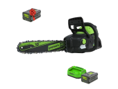 Аккумуляторная электропила GREENWORKS GD60CS25K4 (2008907UG) с 5 Ач аккумулятором и зарядным устройством + 5 Ач аккумулятор в подарок!