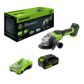 Аккумуляторная угловая шлифовальная машина (болгарка) GREENWORKS 24V GD24AG (3200207) без аккумулятора и зарядного устройства