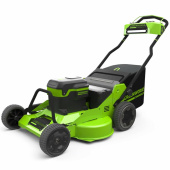 Газонокосилка самоходная Greenworks 82LM30SK8 82V 2519207U3H (76 см) бесщеточная аккумуляторная с тремя 8 Ач аккумуляторами и быстрым зарядным устройством