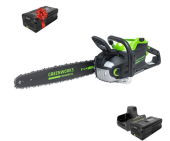 Аккумуляторная электропила GREENWORKS GD82CS51 (2008307UB) с 5 Ач аккумулятором и двойным зарядным устройством + 5 Ач аккумулятор в подарок