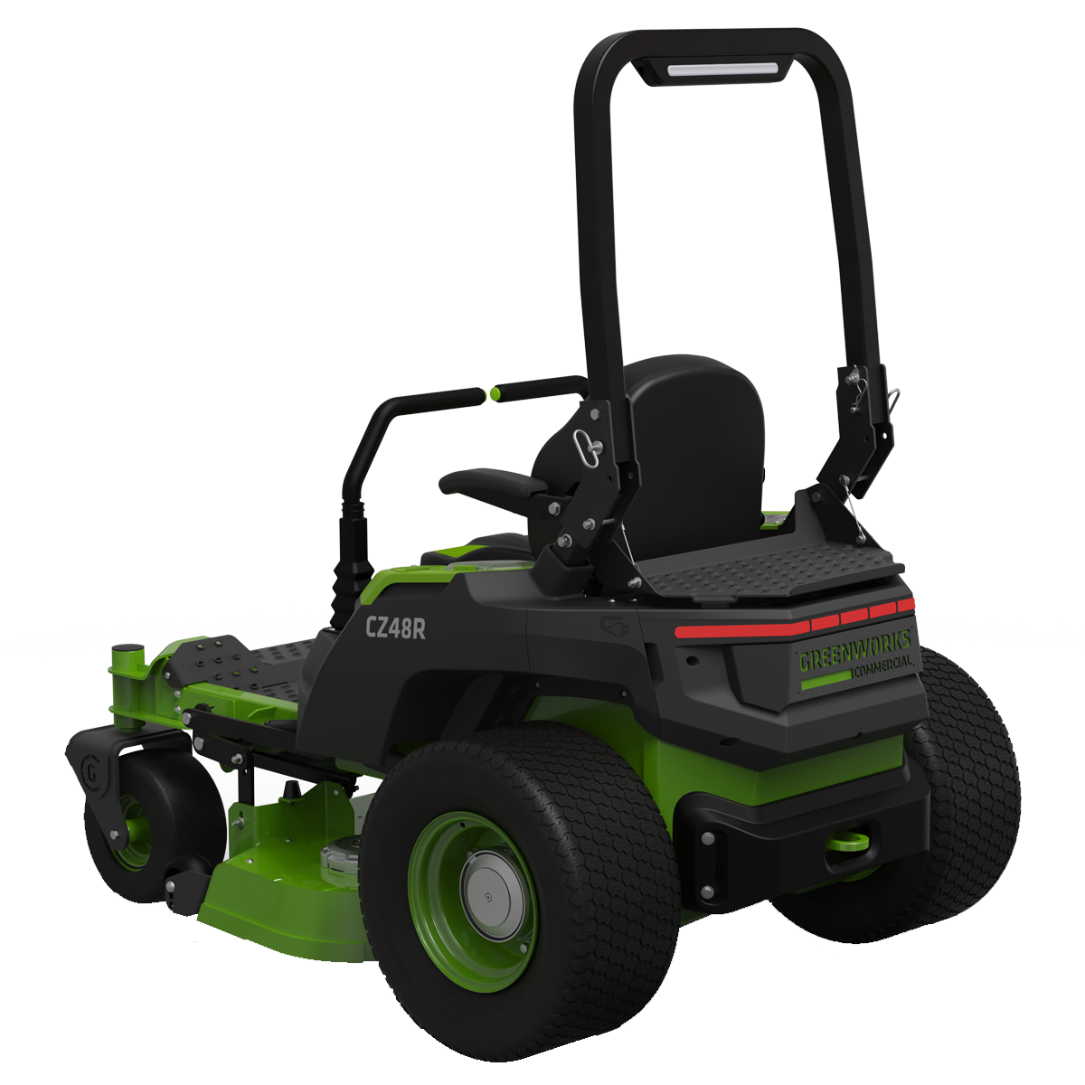 Райдер (газонокосилка с сиденьем) Greenworks Zero Turn OptimusZ CZ52 82V  7411502 (132 см) аккумуляторный - купить в Москве по цене 1 349 000 руб.