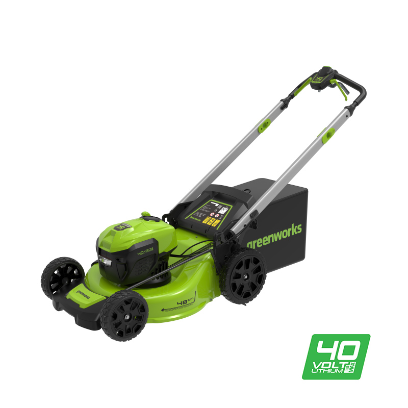 Аккумуляторная газонокосилка GREENWORKS GD40LM48SP (2517407UB) с АКБ 4 Ah и ЗУ