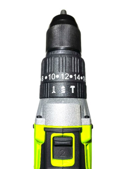 Аккумуляторная дрель-шуруповерт GREENWORKS 24V GD24DD60 (3704107CUB) бесщеточная с 4 Ач аккумулятором и зарядным устройством