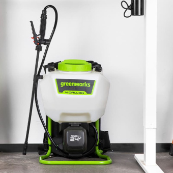 Аккумуляторный садовый опрыскиватель GREENWORKS 24V GSP1250 (5300307UA) с АКБ 2 Ah и ЗУ