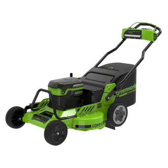 Газонокосилка самоходная Greenworks 82LM30SK5 82V 2519207U3B (76 см) бесщеточная аккумуляторная с тремя 5 Ач аккумуляторами и быстрым зарядным устройством