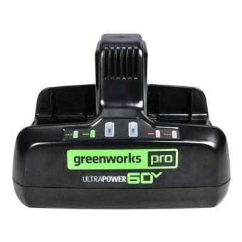 Быстрое зарядное устройство для двух аккумуляторов GREENWORKS 60V G60UC (2954407)