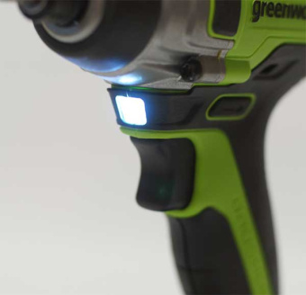 Аккумуляторный ударный бесщеточный гайковерт GREENWORKS G24IW200 (3803607) без АКБ и ЗУ
